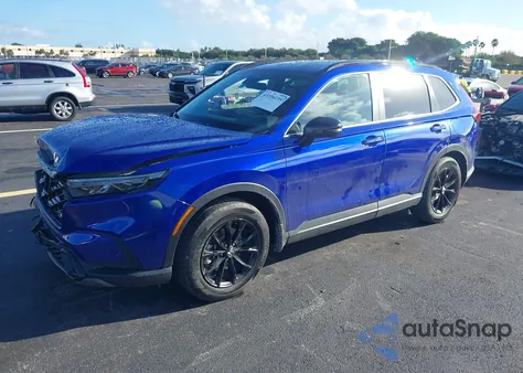 2024 Honda Cr-V Hybrid Sport-L из США, поврежденный, VIN 7FARS5H82RE013098